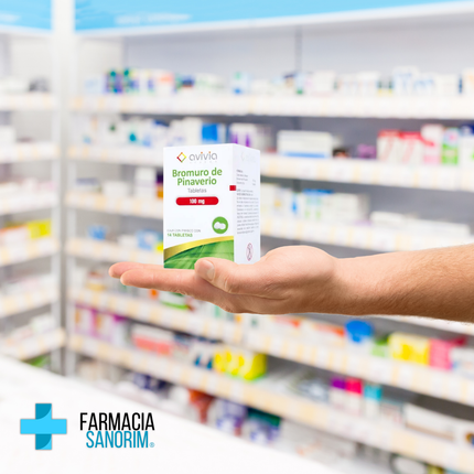 Bromuro de Pinaverio 100mg Caja de 14 Tabletas Avivia