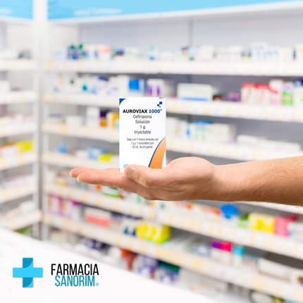Auroviax 1000 (Ceftriaxona) Solucion Inyectable 1g Aurovida