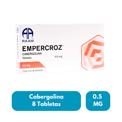 Empercroz (Cabergolina) 0.5 mg 8 Tabletas RAAM