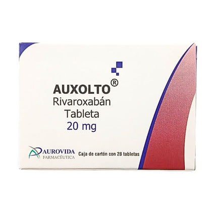 Auxolto (Rivaroxabán) 20 mg Caja con 28 Tabletas