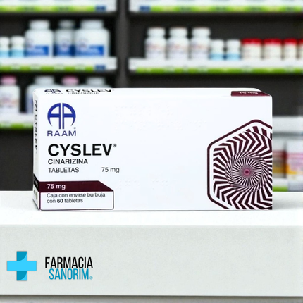 Cinarizina 75 mg 60 Tabletas Cyslev RAAM
