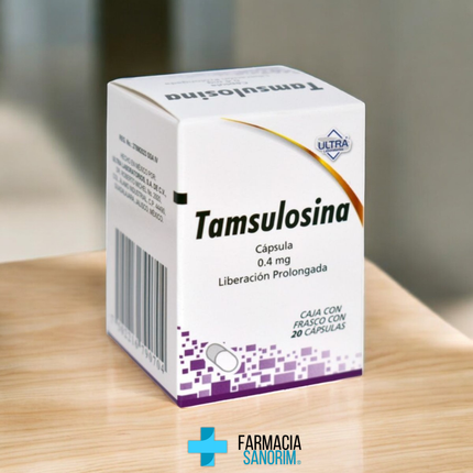 Tamsulosina 0.4mg Liberación Prolongada Frasco con 20 Cápsulas Ultra Laboratorios
