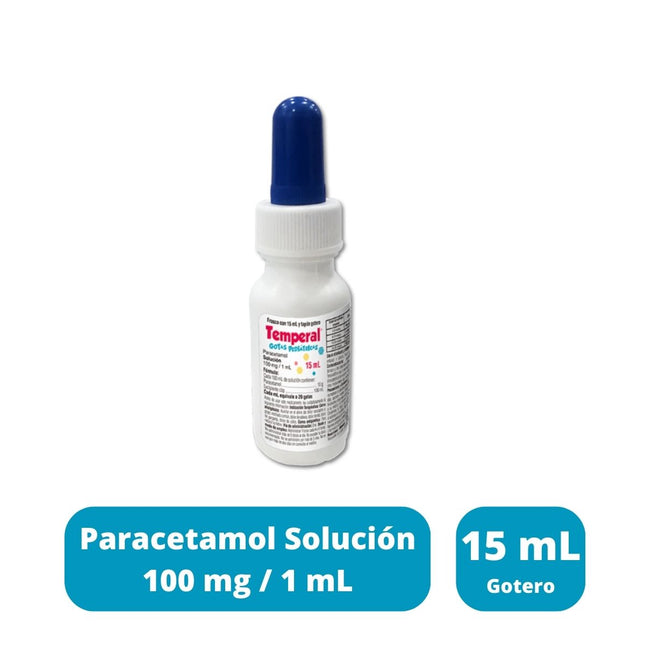 Temperal (Paracetamol) Gotas Pediátricas 100 mg/ml 15 ml frasco