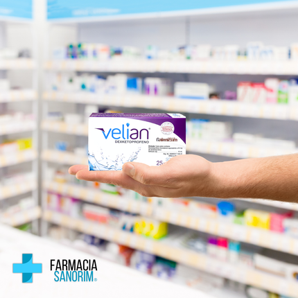 Velian (Dexketoprofeno) 25mg/10ml Solución Caja con 10 Sobres