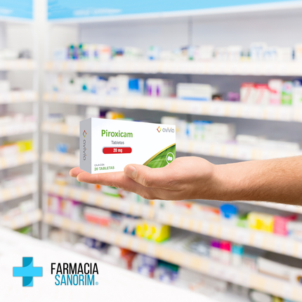 Piroxicam 20 mg caja con 20 tabletas Avivia
