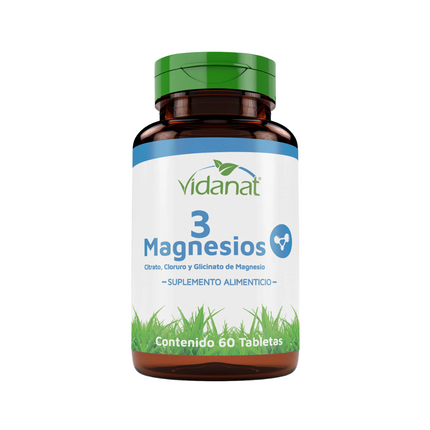 Vidanat 3 Magnesios Frasco con 60 Tabletas