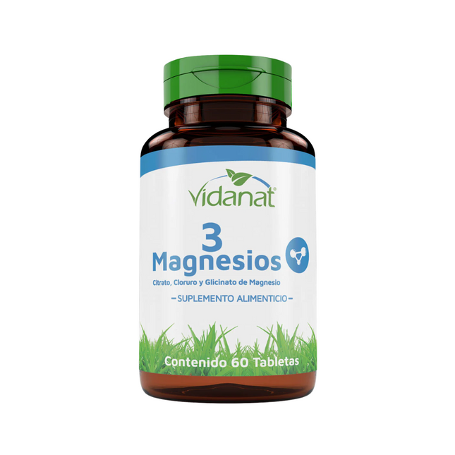 Vidanat 3 Magnesios Frasco con 60 Tabletas