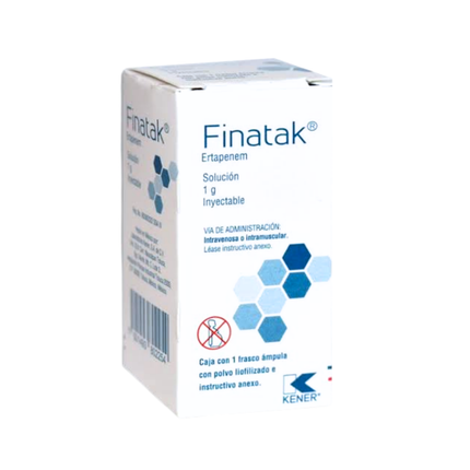 Finatak (Ertapenem) 1g Frasco Solución Inyectable Laboratorios Kener