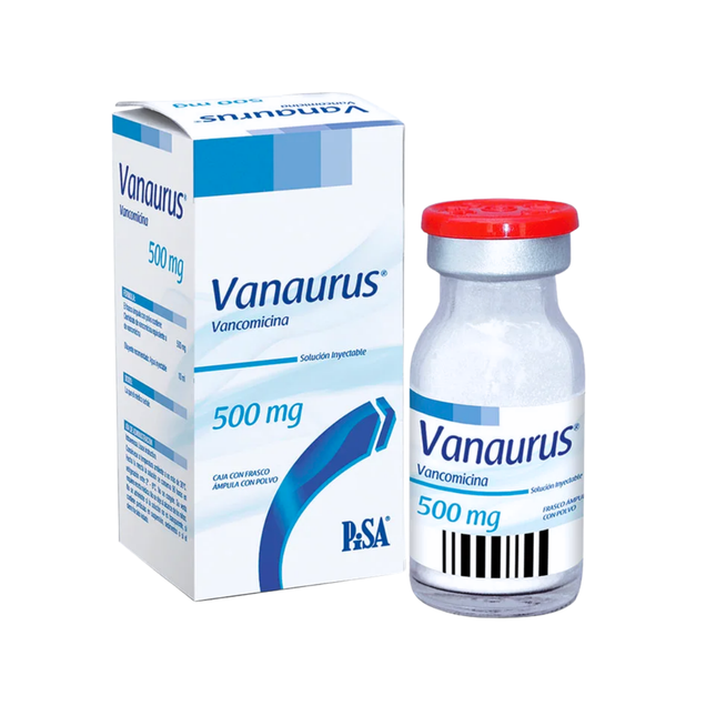 Vanaurus (Vancomicina) 500mg Solución Inyectable