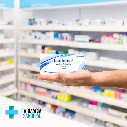 Leufotec (Ácido Folínico) 15mg Caja con 12 Tabletas