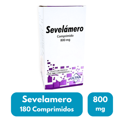 Sevelamero 800mg Caja con 180 Comprimidos