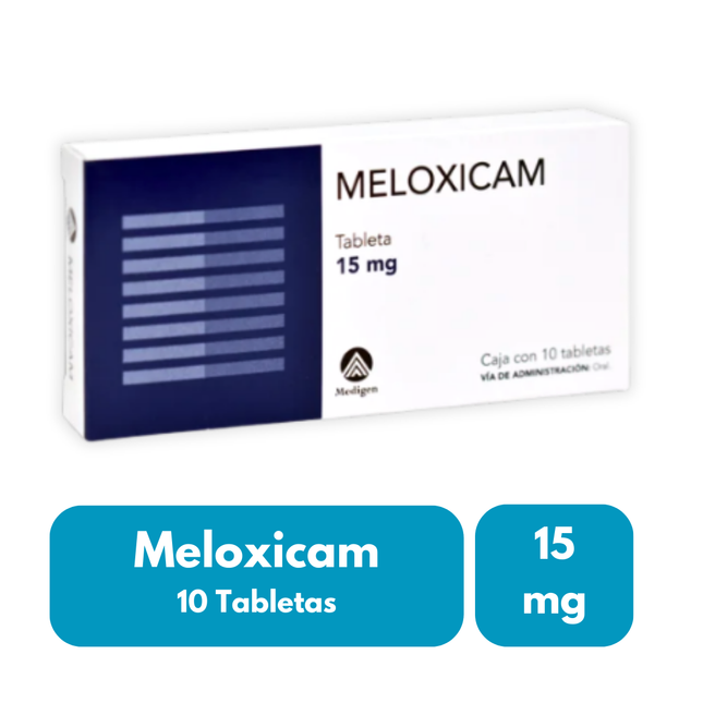 Meloxicam 15mg Caja con 10 Tabletas
