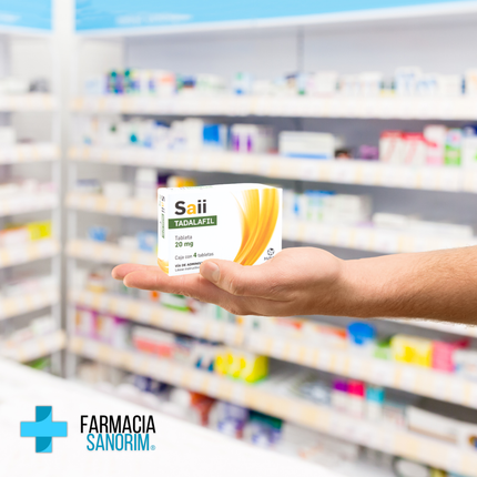 Saii (Tadalafil) 20mg Caja con 4 Tabletas