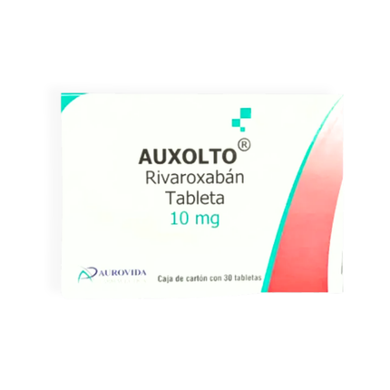 Auxolto (Rivaroxabán) 10 mg Caja con 30 Tabletas