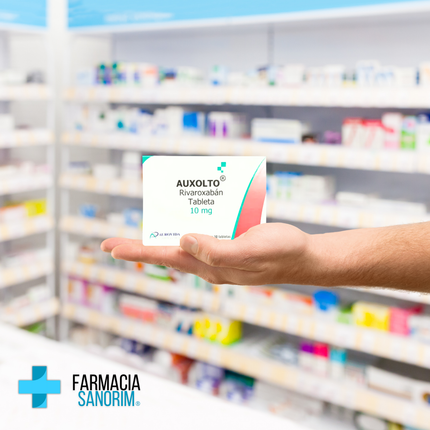 Auxolto (Rivaroxabán) 10 mg Caja con 30 Tabletas