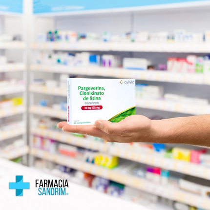 Pargeverina 10 mg Clonixinato de Lisina 125mg Caja con 20 Comprimidos