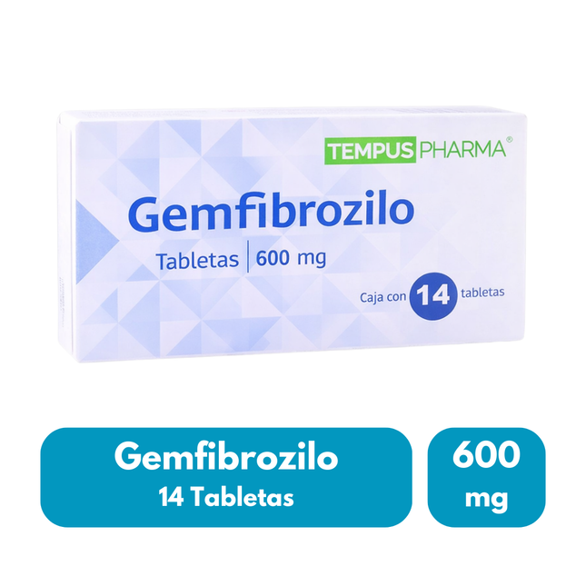Gemfibrozilo 600 mg Caja C/14 Tabletas Tempus Pharma