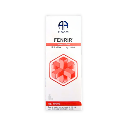 Fenrir (Lamivudina )Solucion 1g/100ml Caja con Frasco de 240ml