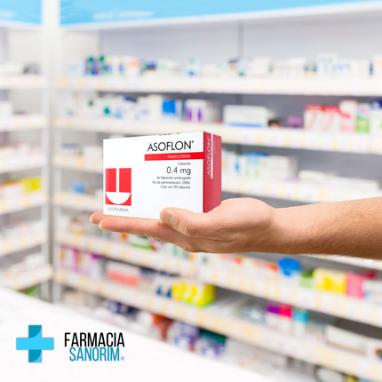 Tamsulosina 0.4mg Asoflon LP 30 Capsulas liberación prolongada