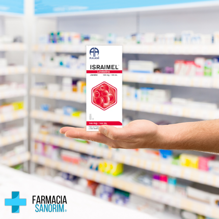 Loratadina 100mg/100ml Israimel Frasco de 60ml y Vaso Dosificador