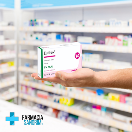 Levotiroxina Sódica 25mcg Caja con 50 Tabletas Eutirox