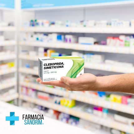 Cleboprida/Simeticona 0.5mg/200mg Caja con 45 Capsulas