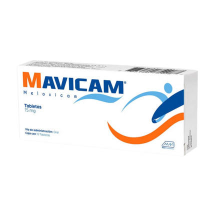 Meloxicam 15mg Caja con 10 Tabletas Mavicam