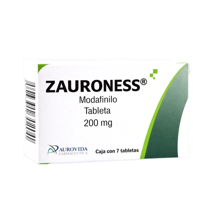 Zauroness (Modafinilo) 200 mg Caja con 7 Tabletas