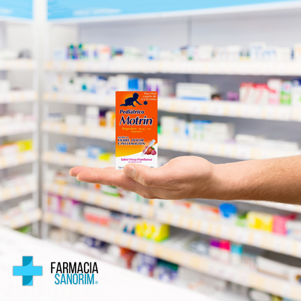 Motrin Pediatrico Ibuprofeno 40 mg / 1 mL 15 mL Fresa-Frambuesa