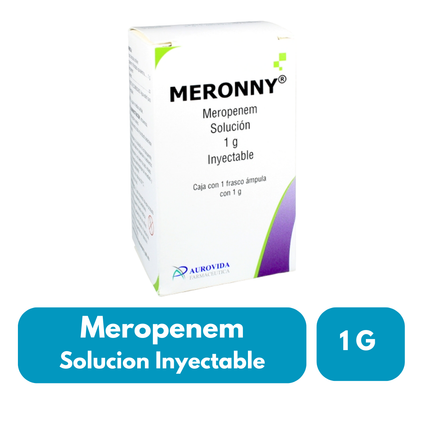 Meronny (Meropenem ) 1g solución Inyectable