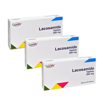 Lacosamida 200 mg Caja con 28 Tabletas Camber Pharma