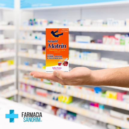 Motrin Infantil Ibuprofeno 2 g / 100 ml frasco 120 mL Sabor frutas