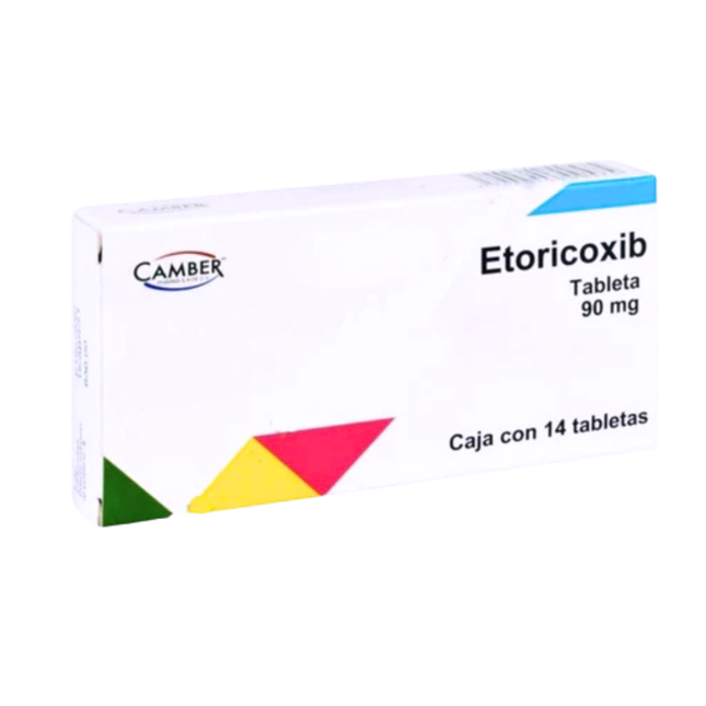 Etoricoxib 90 mg Caja con 14 Tabletas Camber Pharma