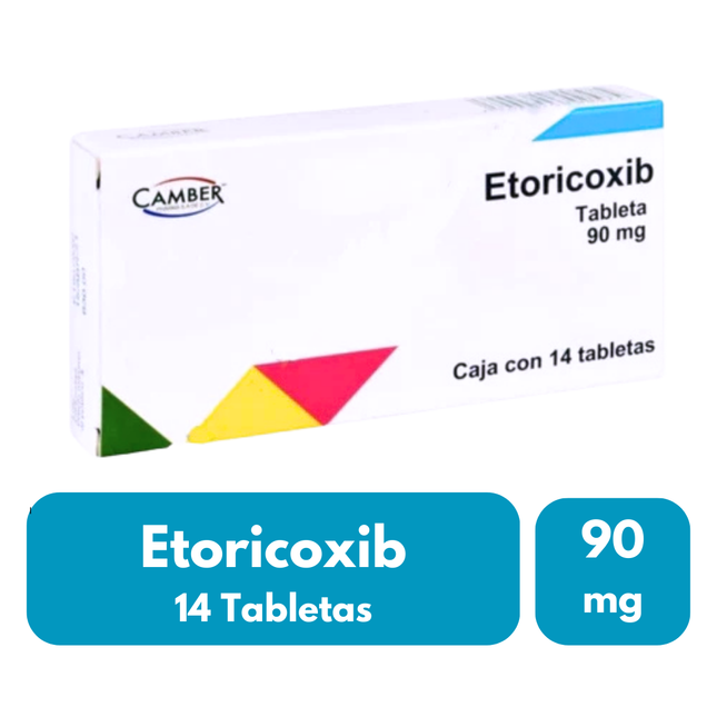 Etoricoxib 90 mg Caja con 14 Tabletas Camber Pharma