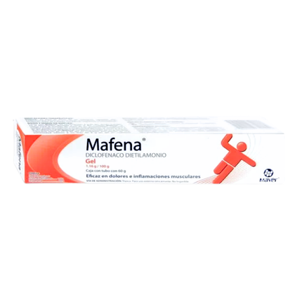 Mafena Diclofenaco Caja con Tubo con  Gel 60 g