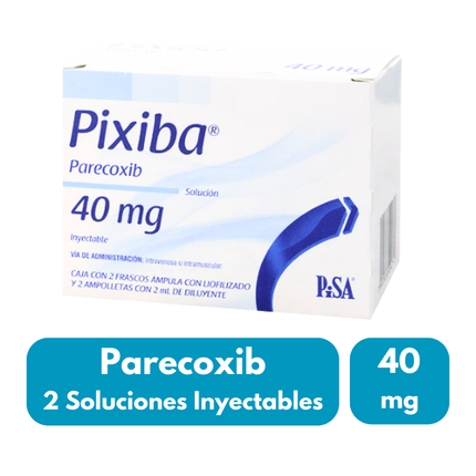Pixiba (Parecoxib)40mg Caja con 2 Frascos Inyectable Pisa