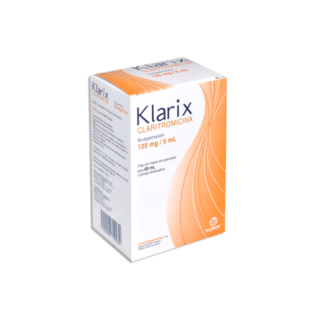 Klarix (Claritromicina) 125 mg 60 ml Suspension Maver