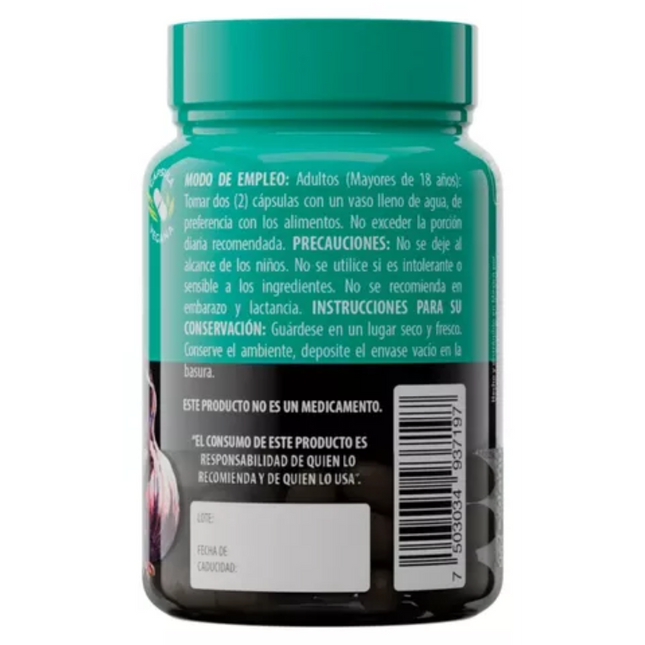 Ajo Negro Cayena Quercetina Solanum Frasco 60 Cápsulas