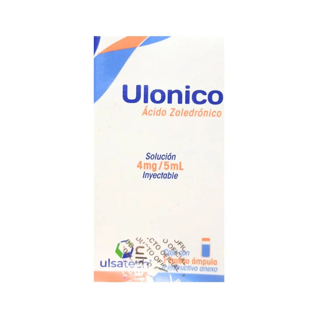 Ulonico  Ácido Zoledrónico 4mg/ 5ml Ámpula Inyectable