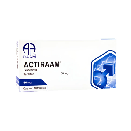 Actiraam (Sildenafil) 50 mg Caja con 10 Tabletas
