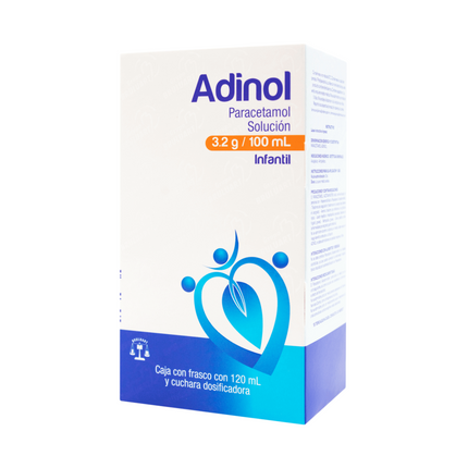 Adinol (Paracetamol) 3.2 g/100 ml Caja con Frasco de 120 ml