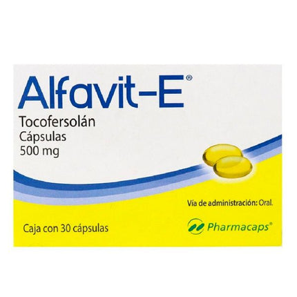 Alfavit-E Tocofersolan 500 mg Caja con 30 Cápsulas