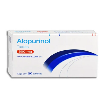 Alopurinol 300 mg Caja con 20 Tabletas