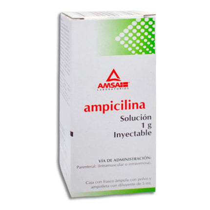 Ampicilina 1 g Solución Inyectable