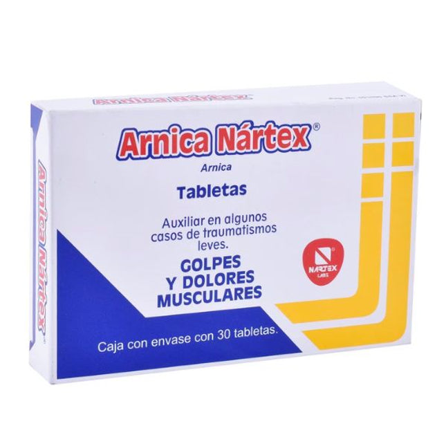 Arnica Nartex Caja con 30 Tabletas