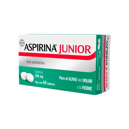 Aspirina Junior 100 mg Caja con 60 Tabletas
