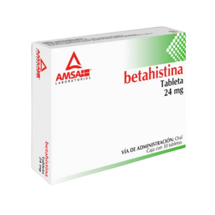 Betahistina Tableta 24 mg Caja con 30 Tabletas