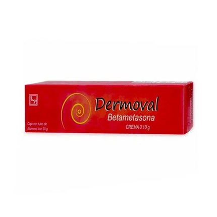 Dermoval (Betametasona) 0.10 g Tubo con 30 g de Crema