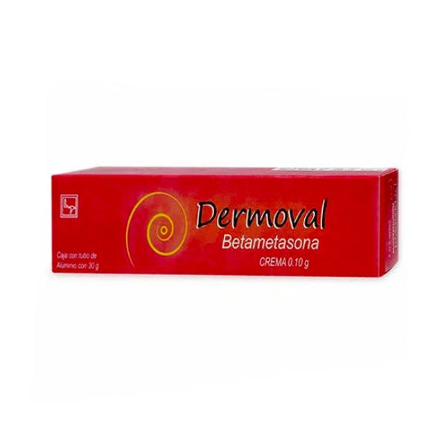 Dermoval (Betametasona) 0.10 g Tubo con 30 g de Crema