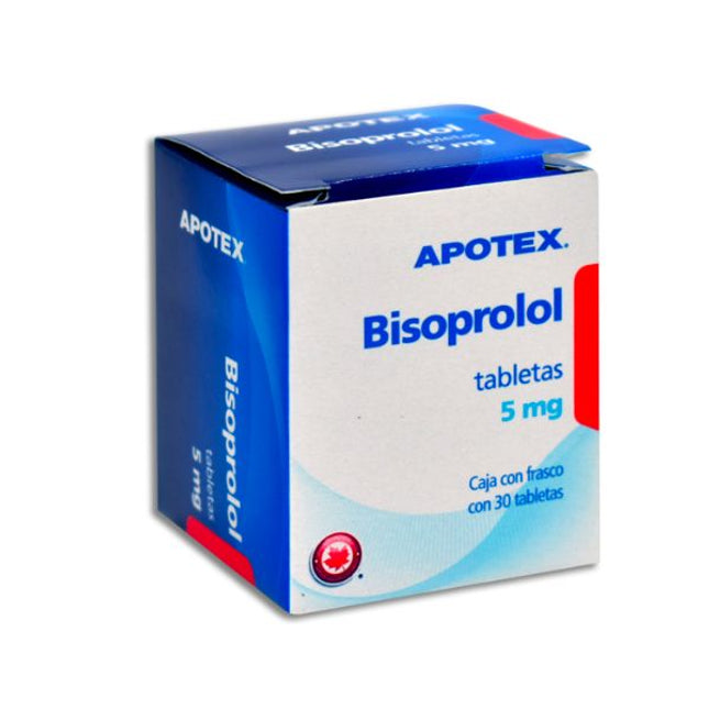 Bisoprolol 5 mg Frasco con 30 Tabletas Apotex Laboratorios